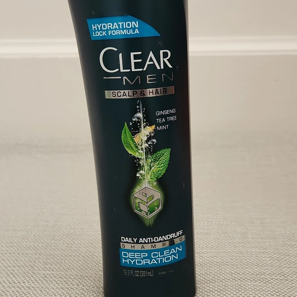 Clear Men Daily Anti-Dandruff Shampoo Ginseng Tea Tree Mint 12.9 Oz Scalp Hair